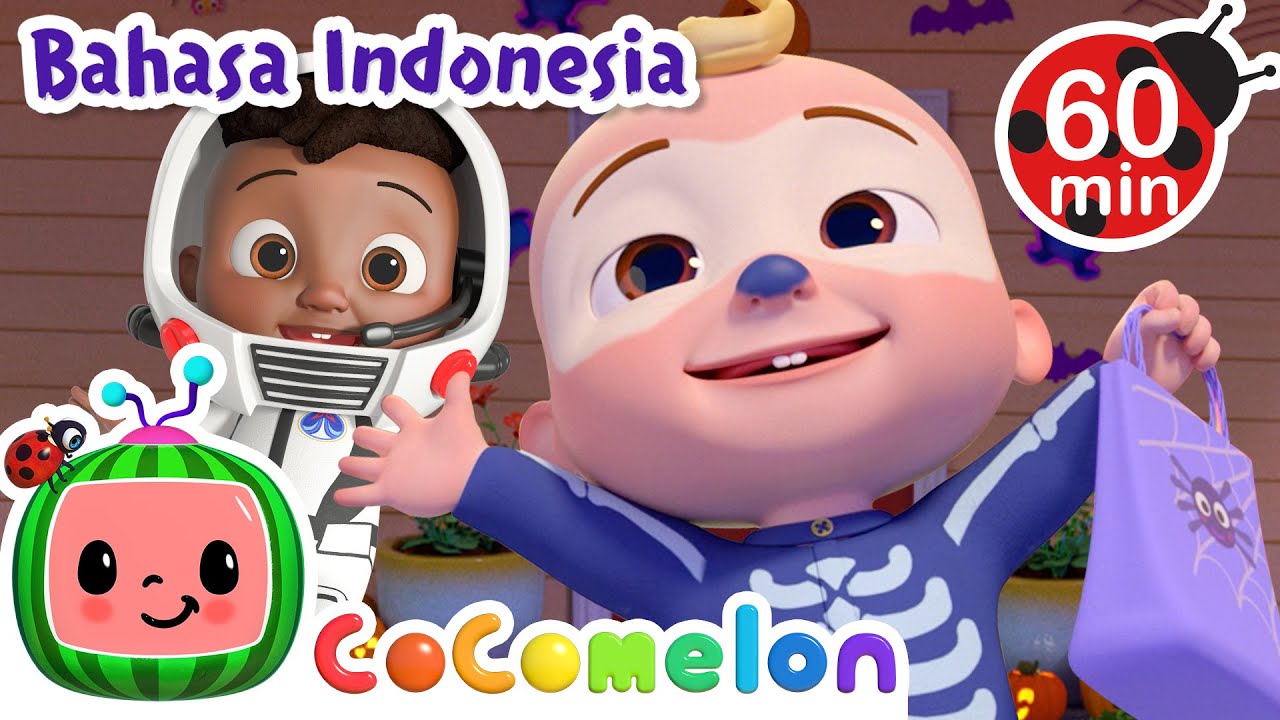 Lagu Menipu atau Memperlakukan Halloween 🎃🍬 | CoComelon Bahasa Indonesia - Lagu Anak Anak