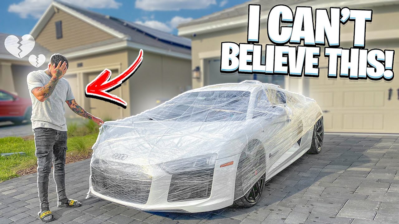 SOMEONE TRIED TO DAMAGE MY AUDI R8 IN FRONT OF MY HOUSE ! | BRAAP VLOGS