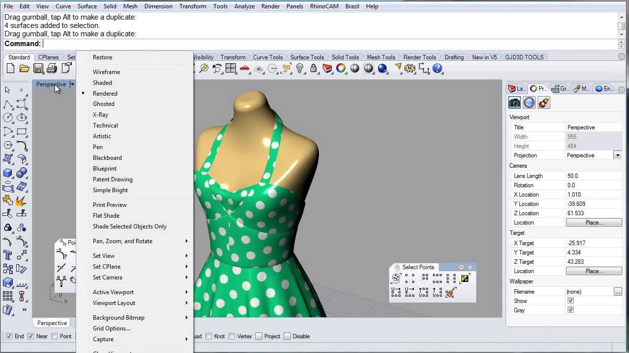 GJD3D Dress Modeling Overview