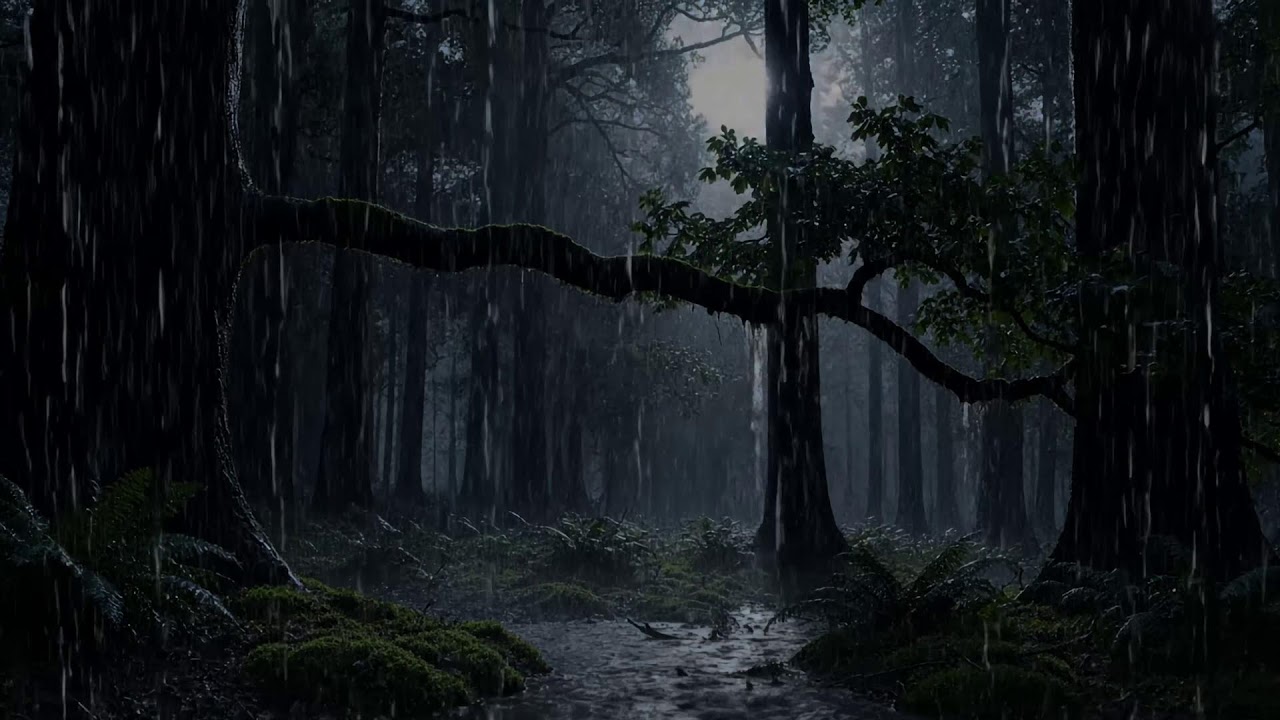 Endless Night Rain with Gentle Thunder Waves for Deep Sleep and Inner Peace to Drift into Deep