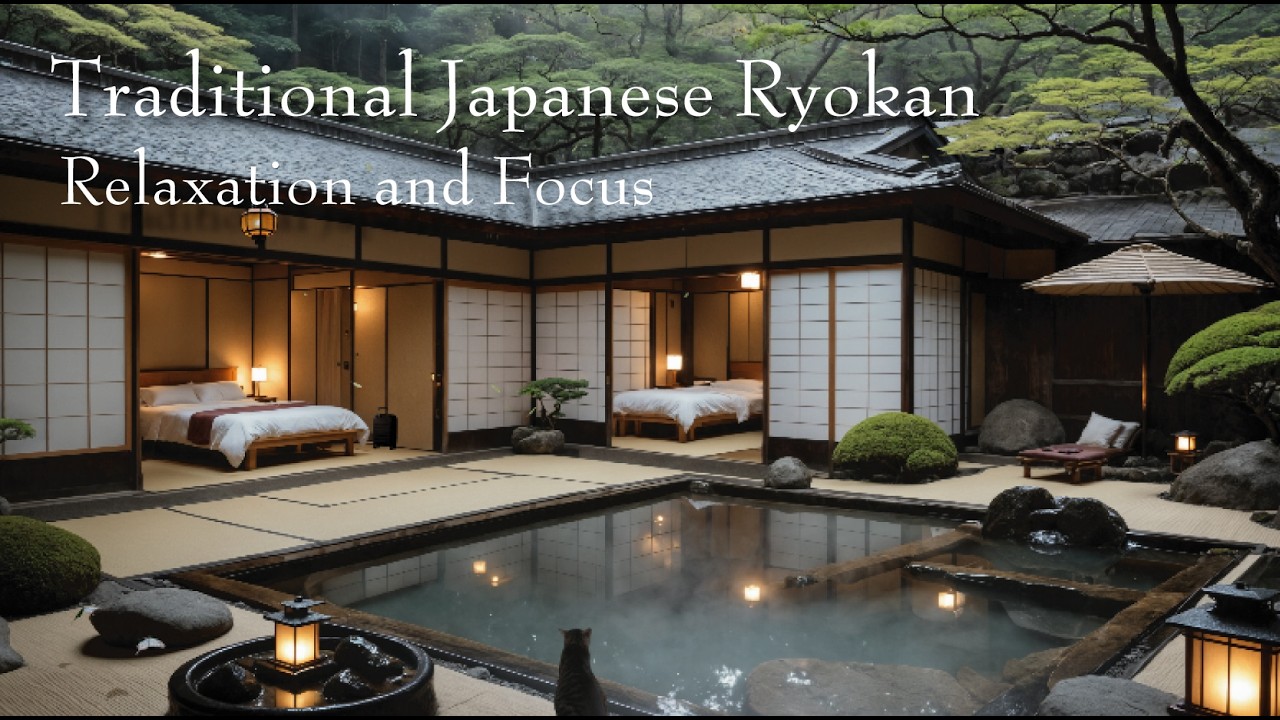 Stepping Into Tranquility | A Japanese Ryokan's Breathtaking Courtyard Design