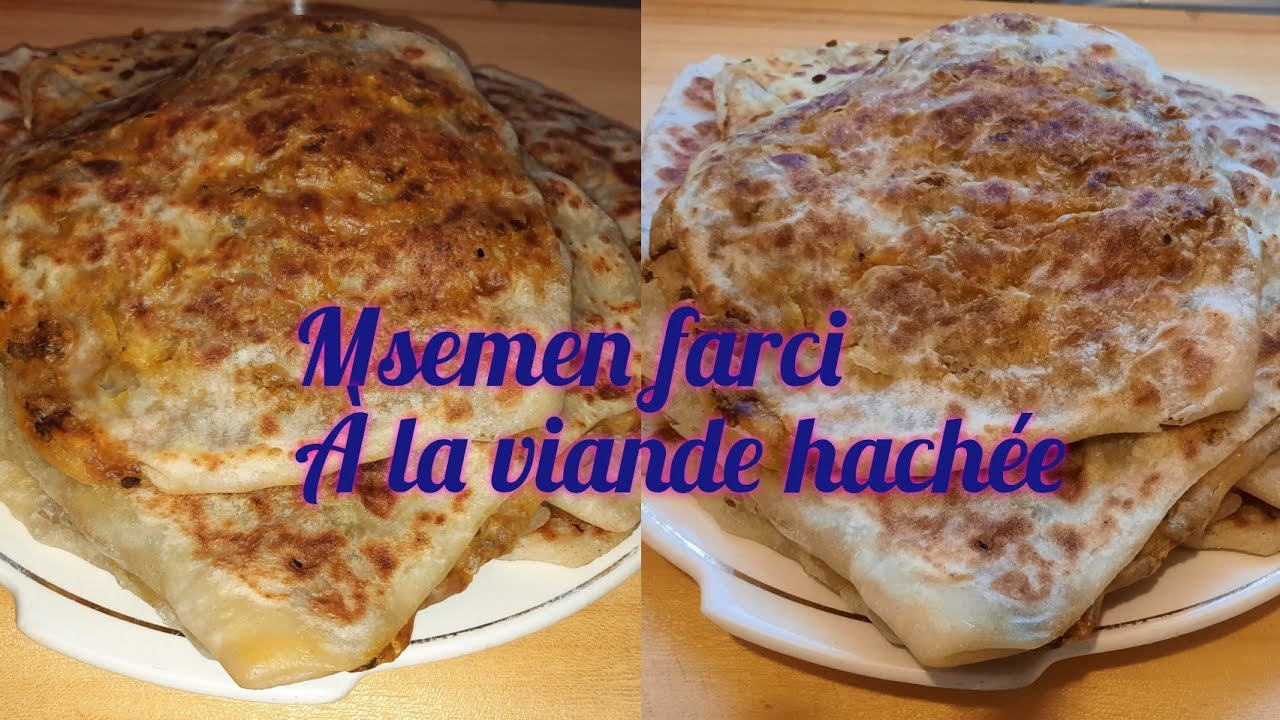 Msemen Marocain 🇲🇦 | Farci à la viande hachée