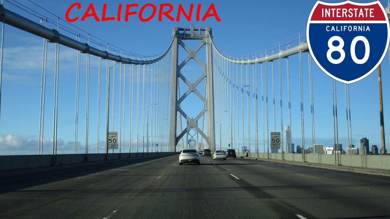 Interstate 80 - California westbound [FULL LENGTH VIDEO]
