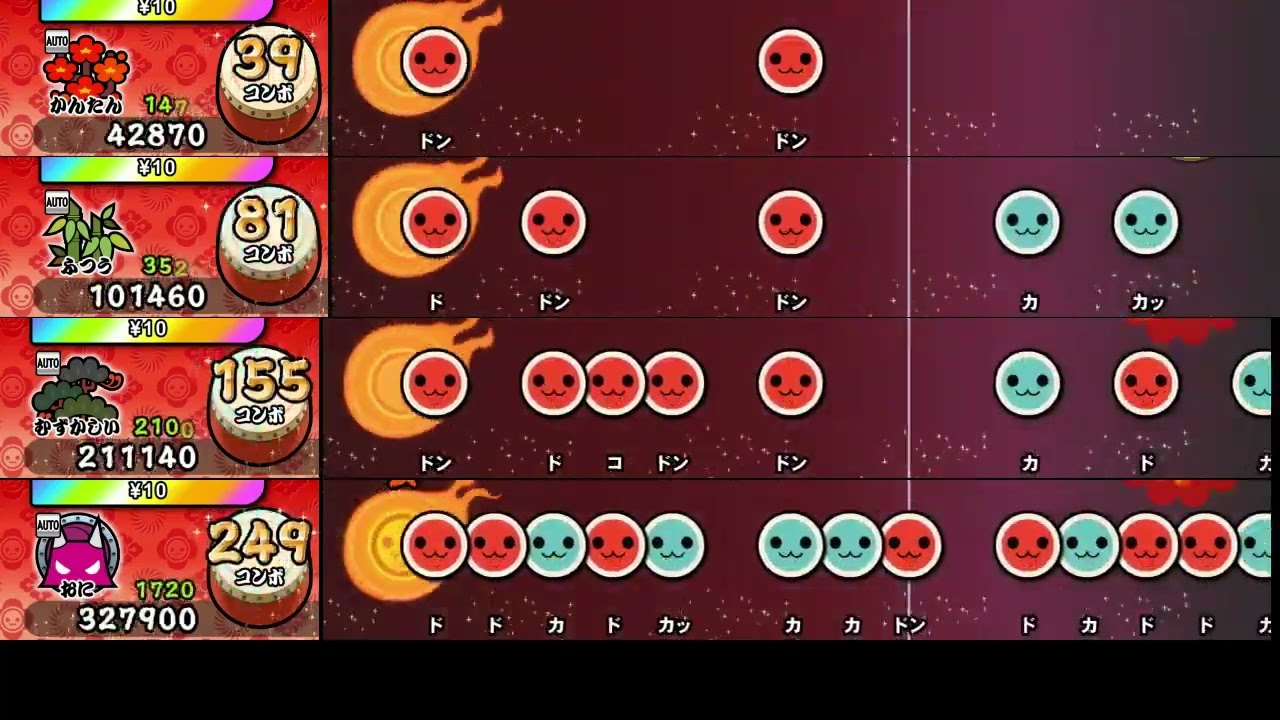 【太鼓の達人 NS2】ツナガリズム【全難易度同時再生】