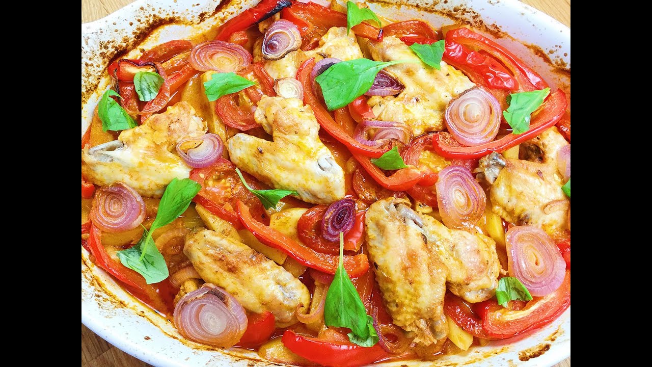 Türkischer Auflauf - Kartoffelauflauf mit Hähnchenflügel / Chicken Wings
