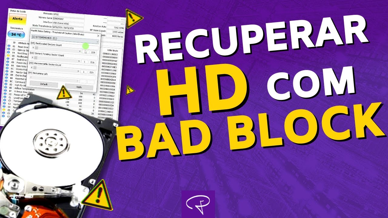 Como RECUPERAR HD com Bad Block ou mau funcionamento - rápido e simples [passo a passo]
