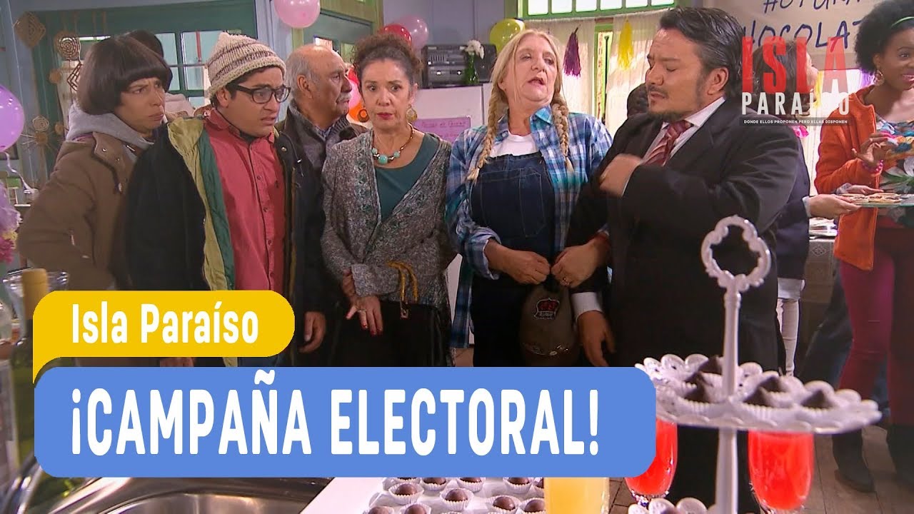 Isla Para&iacute;so - &iexcl;Campa&ntilde;a electoral! - Angelina y Juan Luis