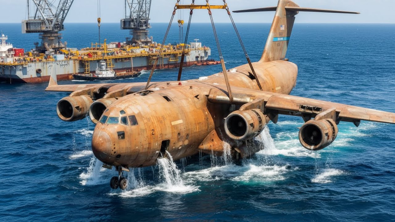Salvaging and Restoring the Legendary Boeing C-17 Globemaster III After Decades Beneath the Atlantic