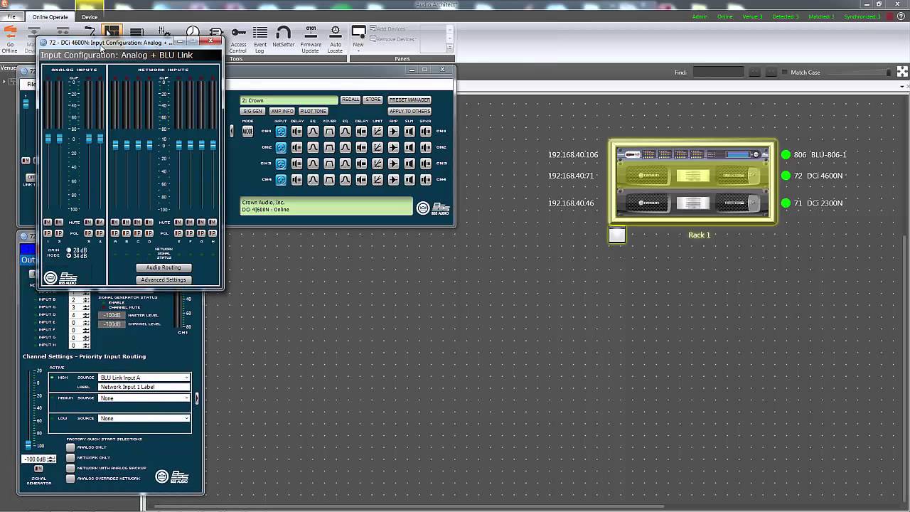 Crown | How to Configure BLU link for 48/96kHz