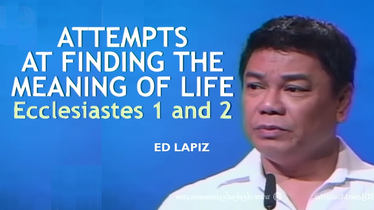 LESSONS OF LIFE FROM SOLOMON 🌷 🌻 🌿 PAGTANGKA AT PAGHANAP SA KAHULUGAN NG BUHAY Ecclesiastes 1 AND 2