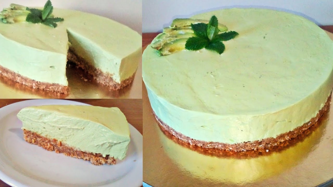 تشيز كيك بموس الأفوكادو سهلة وسريعة بدون فرن لذة لا تقاوم تعجب صغير ولكبير😋🔝