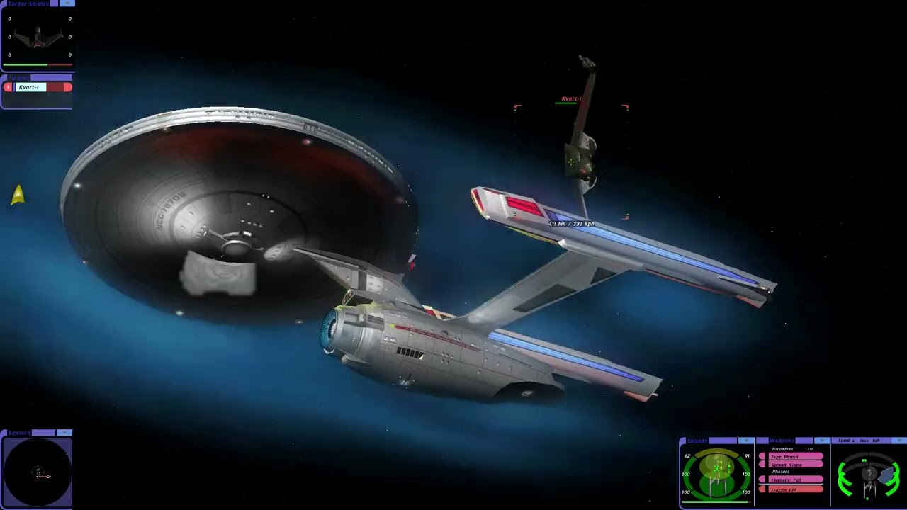 Star Trek: Bridge Commander | USS Wyvern vs Klingons | 2 Battles