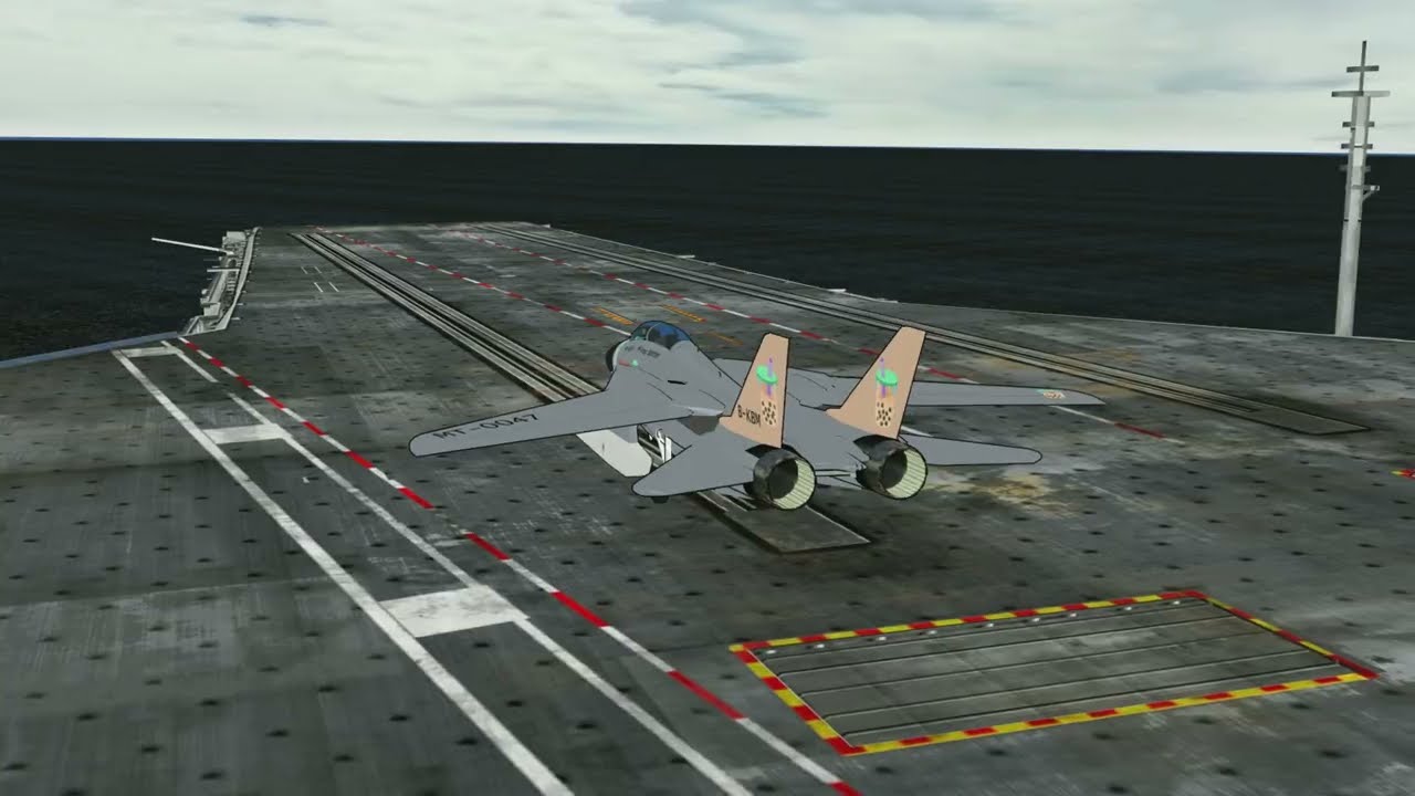【MMD】F-14 flying around da carrier