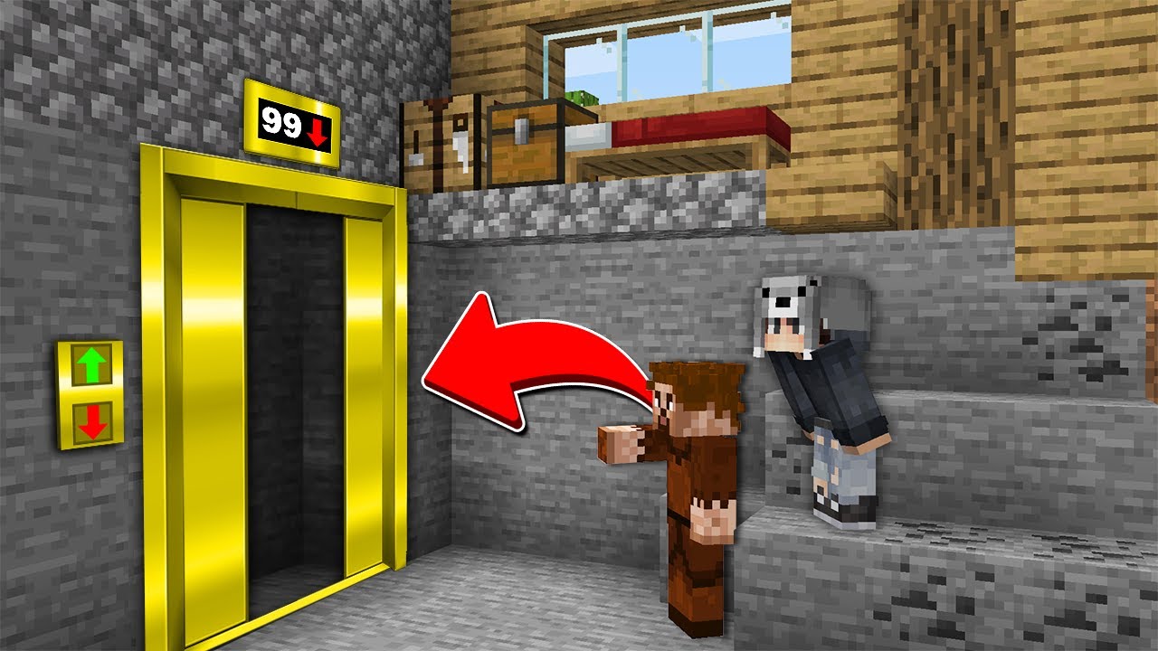 EVİMİN ALTINDA ALTIN ASANSÖR BULDUM 😱 - Minecraft