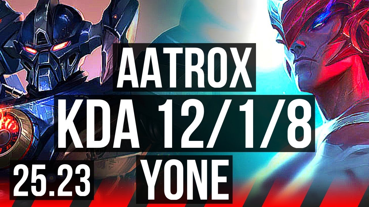 AATROX vs YONE (TOP) | 12/1/8 | KR Master | 25.23