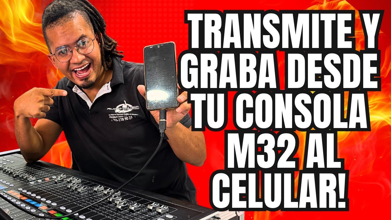 Cómo GRABAR y TRANSMITIR desde la CONSOLA MIDAS 32 al CELULAR (Fácil y Rápido)