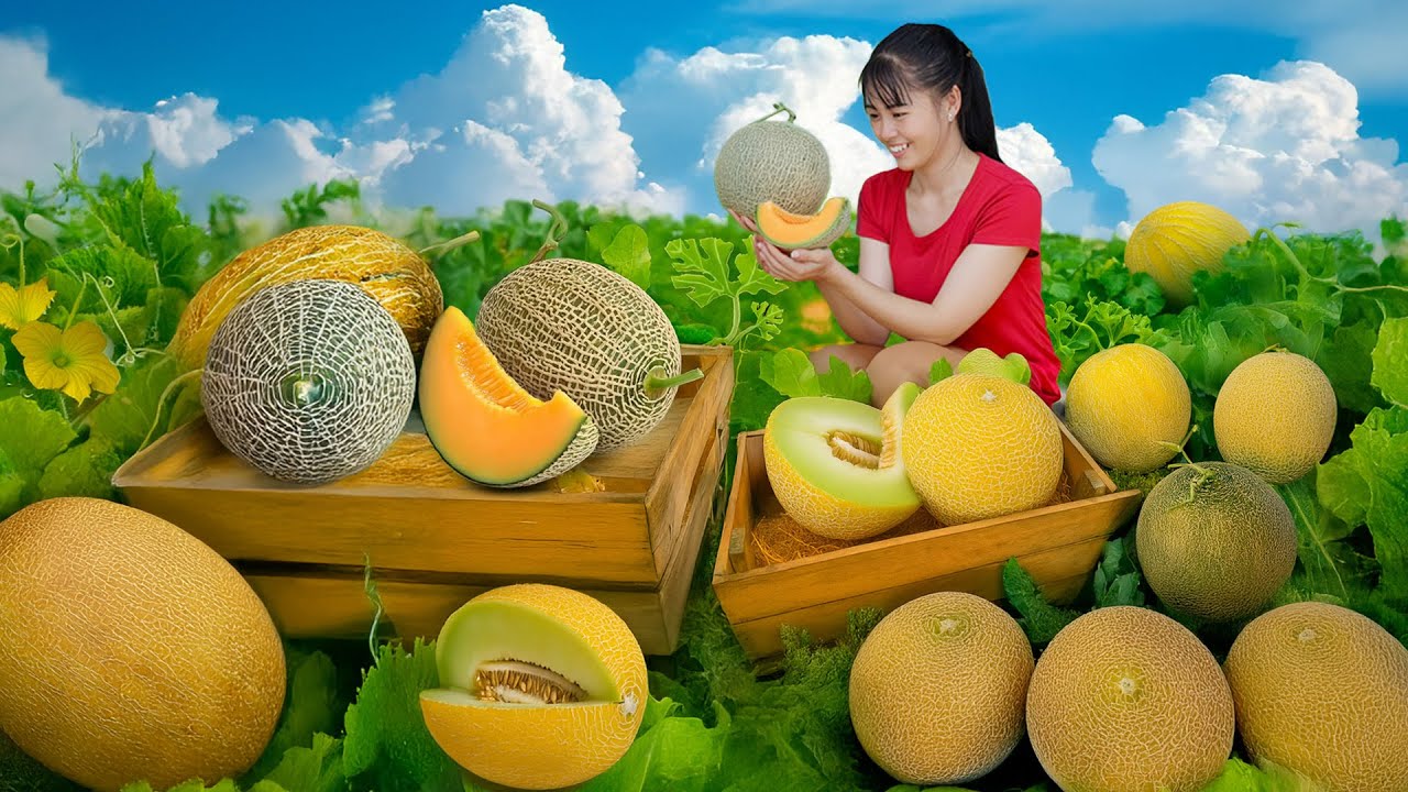 365 Days Harvesting Many Cantaloupes Goes to Countryside Market Sell | Phuong Harvest Life