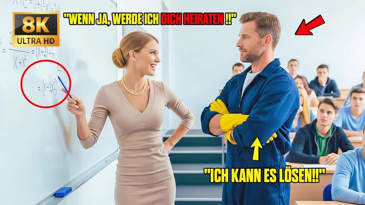 Löse Diese Gleichung Und Ich Heirate Dich — Der Professor Lachte, Bis Der Hausmeister Sie Löste