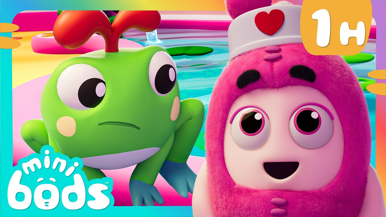 Helping Oddfrog Heal |  Minibods | Mini Oddbods | Baby Oddbods | Funny Cartoons For Kids