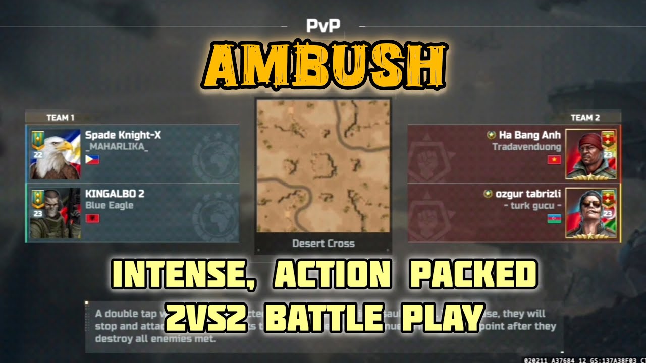 Ambush || AOW3 - intense , action packed 2vs2 Battle play with KINGALBO || Desert Cross Map