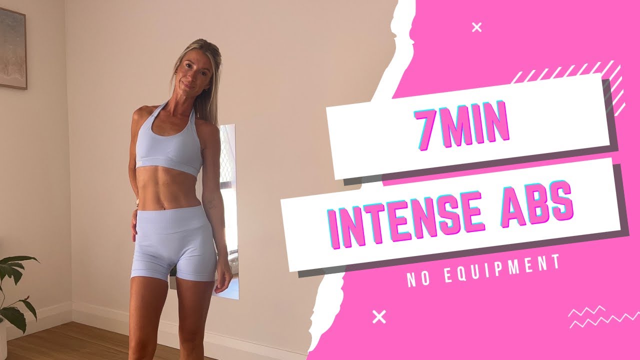 7 Min Flat Stomach Pilates | No Equipment