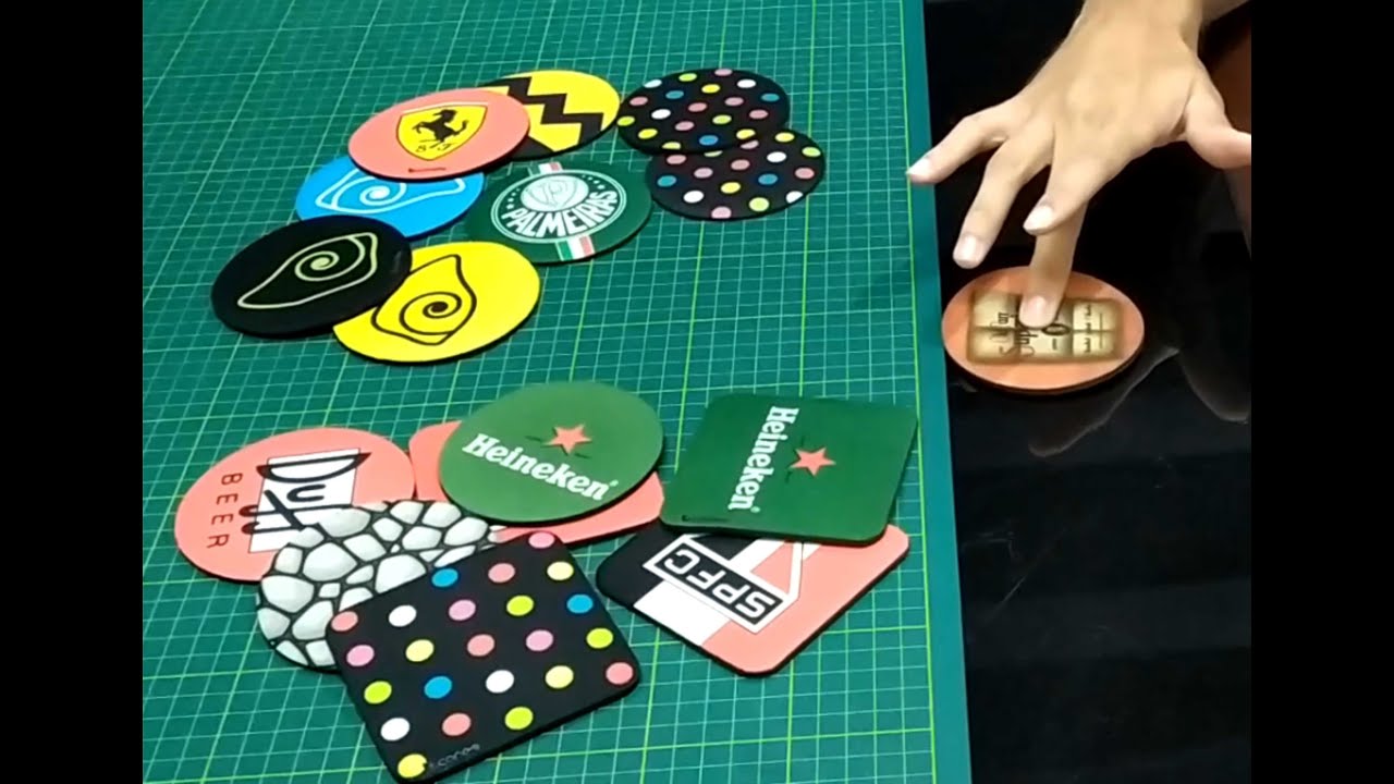 MEUS TIPOS DE PORTA COPO OU BOLACHA DE COPO DE NEOPRENE – COMO FAZER COM SUBLIMAÇÃO – CANÉO PRO