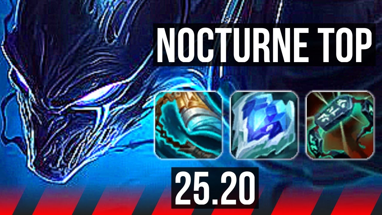 NOCTURNE vs JAX (TOP) | 66% winrate | NA Challenger | 25.20