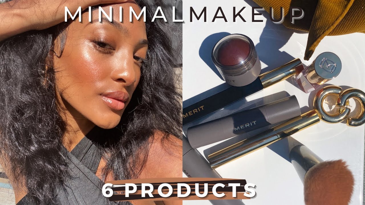 6-Product Minimal Makeup Tutorial| For Busy Girls + Beginners| MERIT