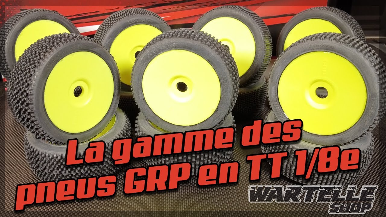 La gamme des pneus GRP en TT 1/8e