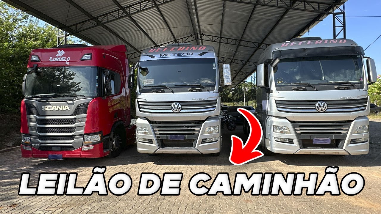 LEILÃO DE CAMINHÃO TRAÇADO: VOLKS E SCANIA SEMINOVOS
