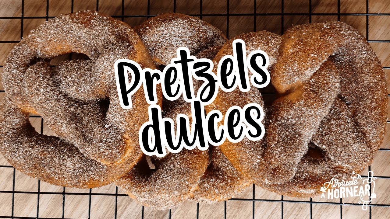 ¡Prepara pretzels dulces! Fácil y rápido