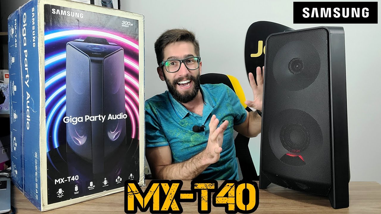 SAMSUNG GIGA PARTY MX-T40 300W: Caixa de som Compacta e com Qualidade de SOBRA! (Análise Completa)