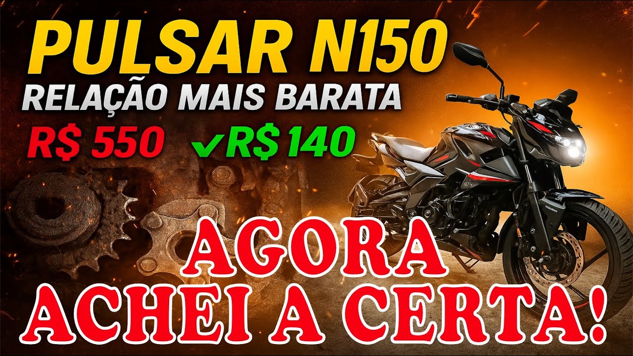DESCOBRI!!! RELAÇÃO BARATA para Pulsar N150 DA BAJAJ