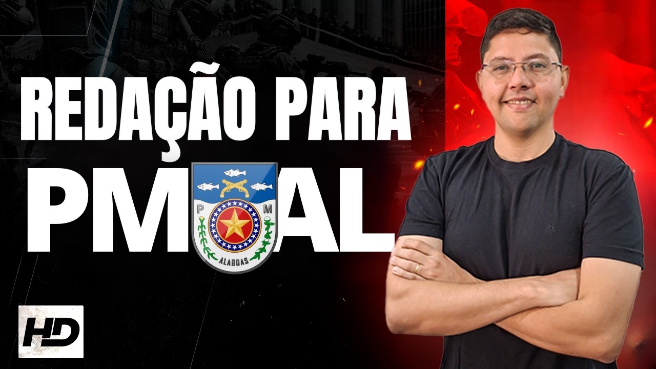 AUL&Atilde;O DE REDA&Ccedil;&Atilde;O DO ZERO PARA PMAL 2026 - HD CURSOS