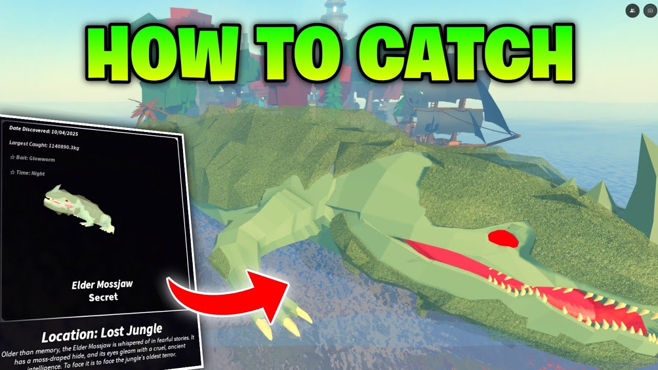How to Get Elder Mossjaw (Secret) Fish in Fisch - Lost Jungle Update