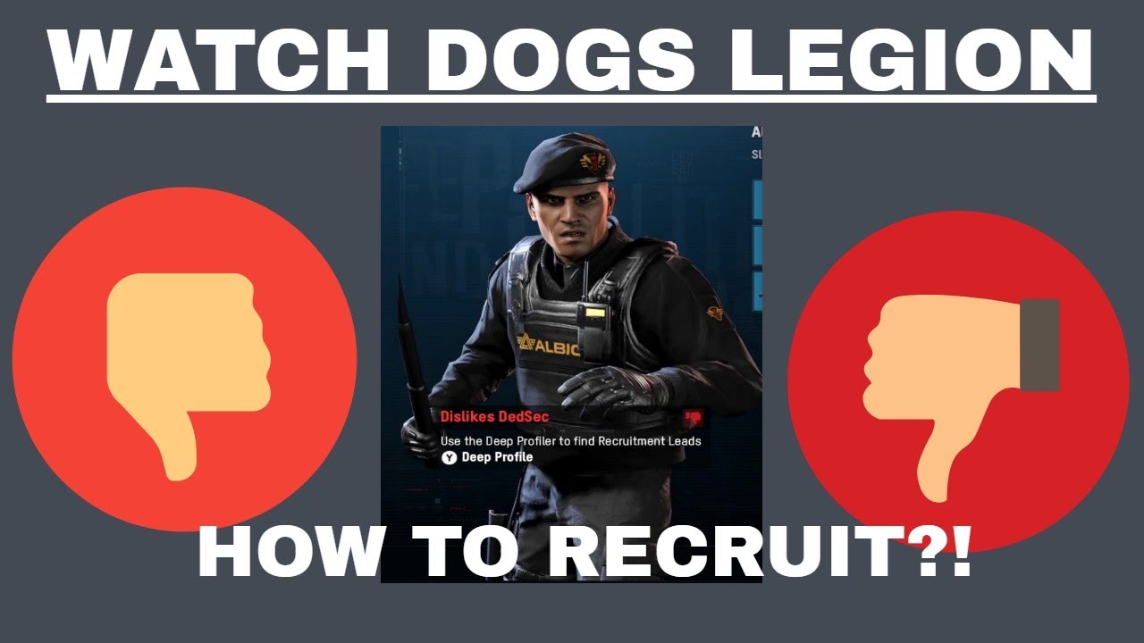 Watch Dogs Legion - How to recruit someone who dislikes DedSec