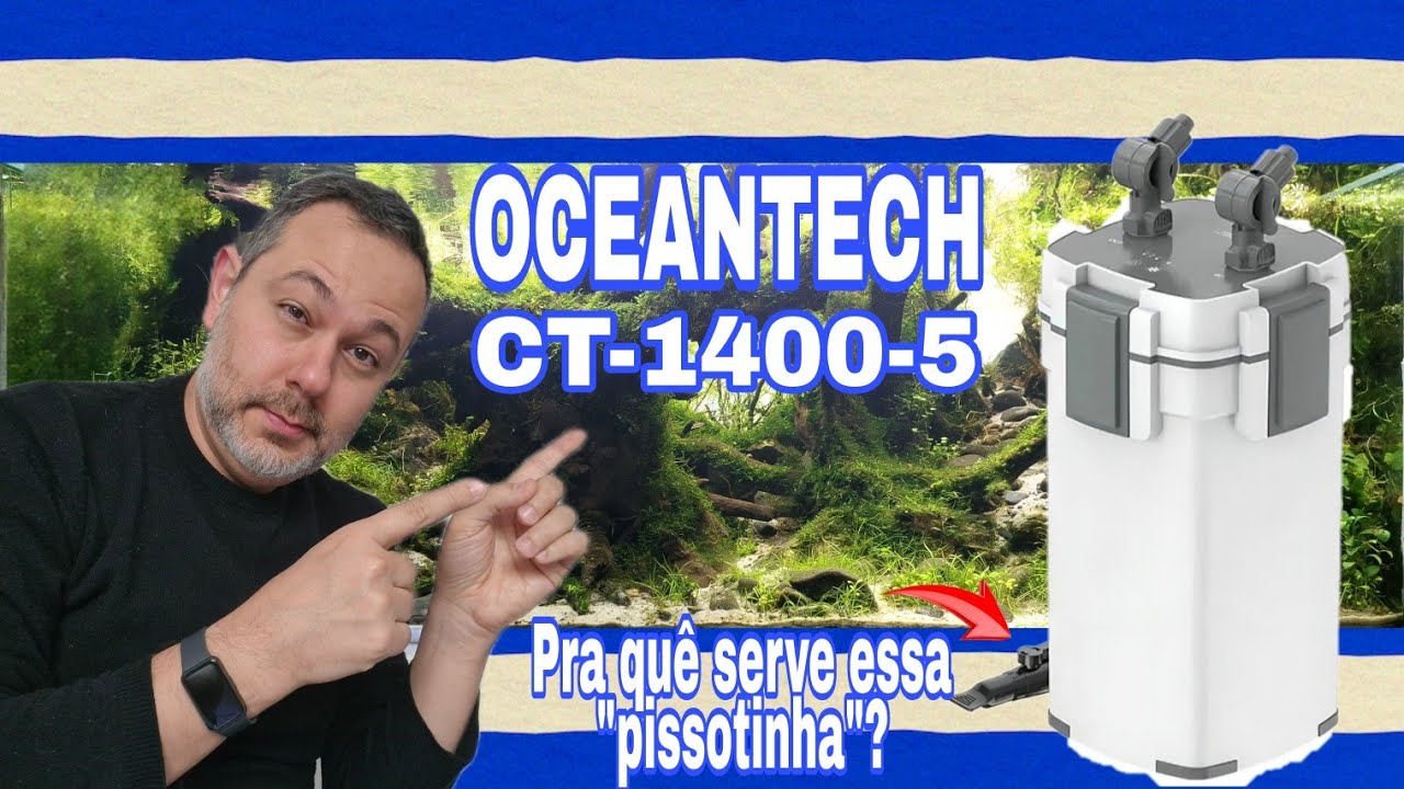 Troquei o canister desse aquário para um Oceantech CT-1400-5 e esse foi o resultado 