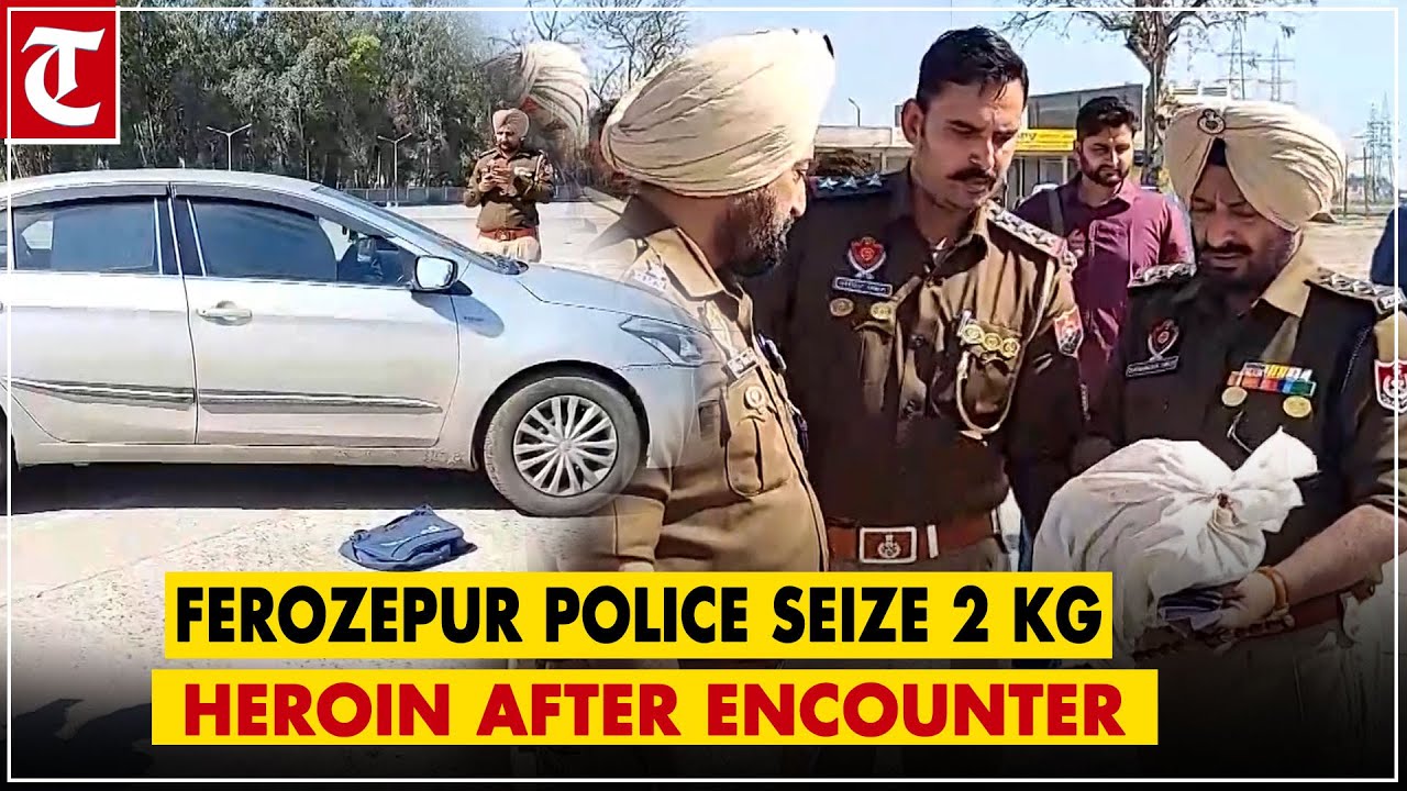 Encounter between police, drug smuggler in Punjab's Ferozepur, 2 kg heroin seized