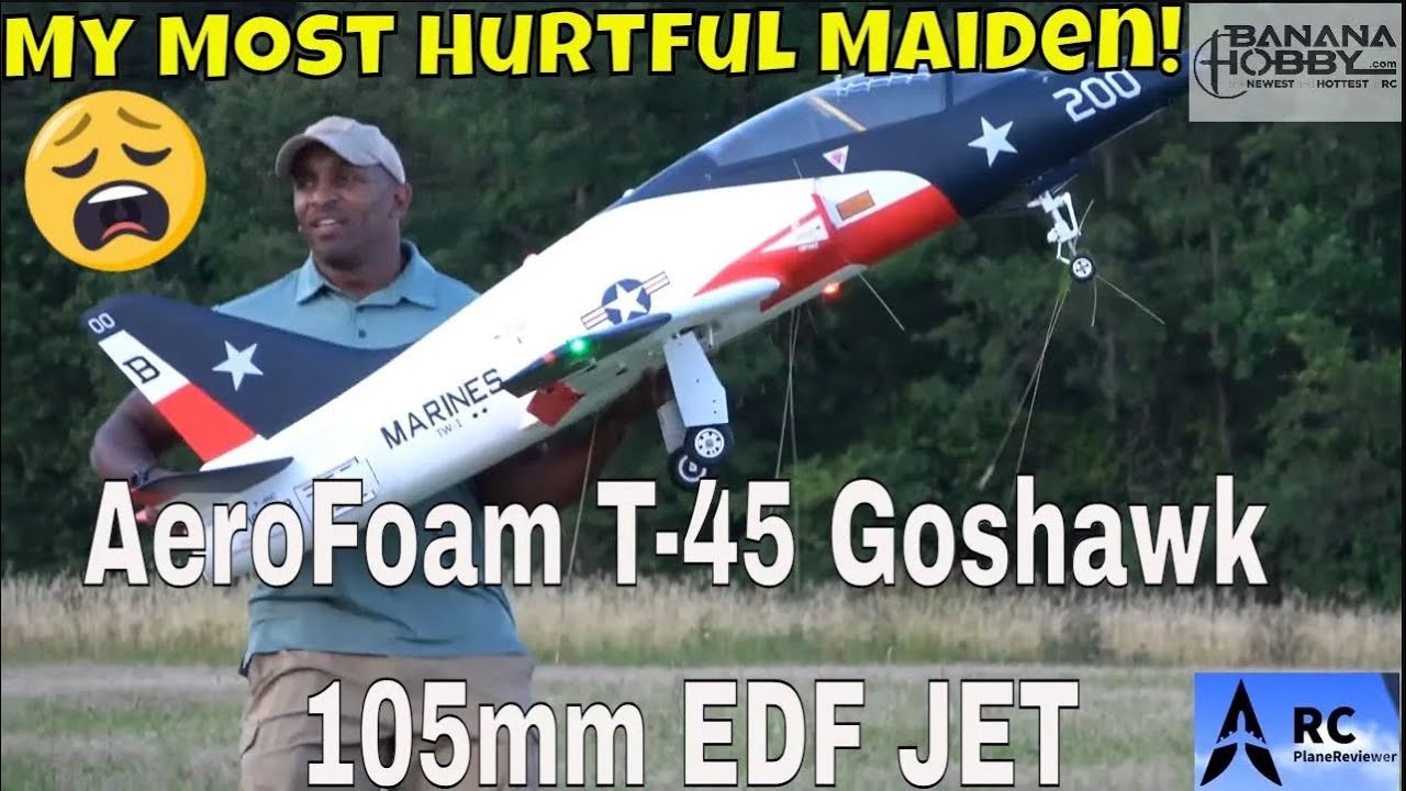 When Disaster Strikes: The Heart-wrenching AeroFoam T-45 EDF Jet Crash#rc #rcplane #edf