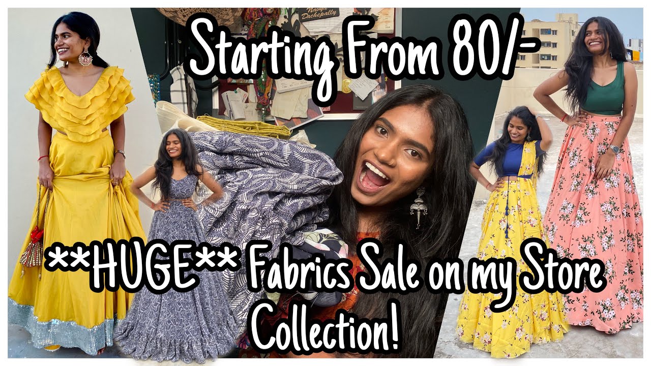 **HUGE** Fabrics Sale on my Store Collection🤩 | Online Fabrics SALE | nayalooks | Navya Varma