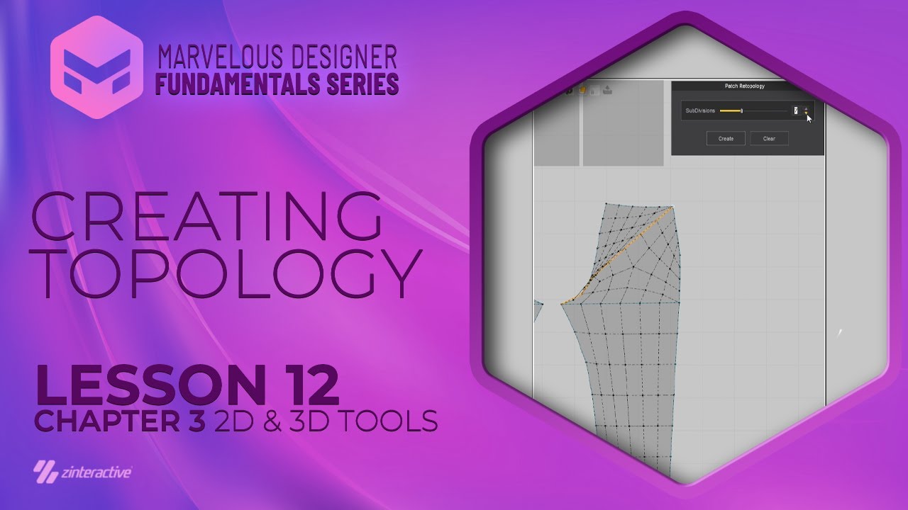 Creating Topology | Lesson 12 | Chapter 3 | Marvelous Designer Fundamentals