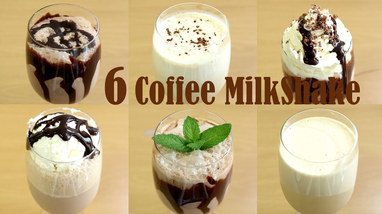 6 COFFEE MILKSHAKE RECIPE &ndash; HOW TO MAKE EASY SUMMER DRINKS &ndash; COLD COFFEE