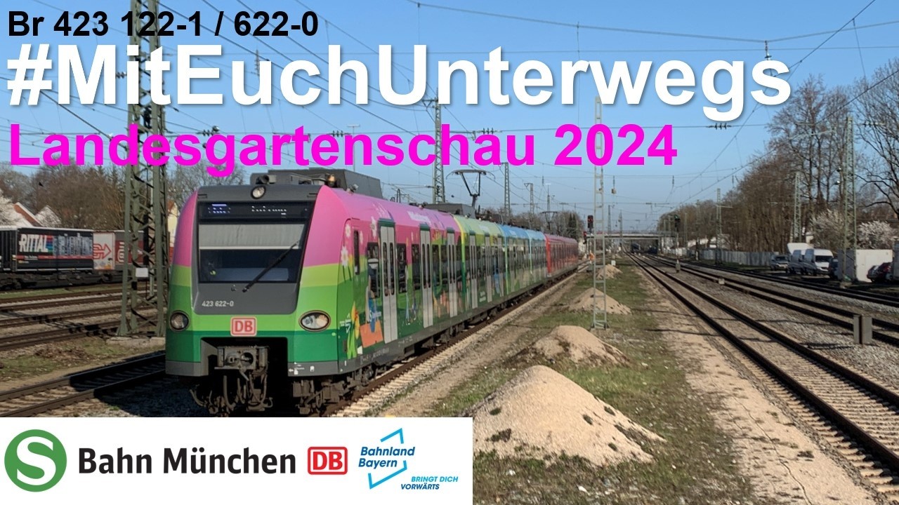 Br 423 122-1/622-0 Landesgartenschau 2024 / Fr&uuml;hling der S-Bahn M&uuml;nchen. Seid Sommer 2025 Geschichte