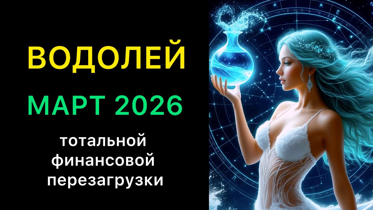 ВОДОЛЕЙ ГОРОСКОП НА МАРТ 2026 года 
