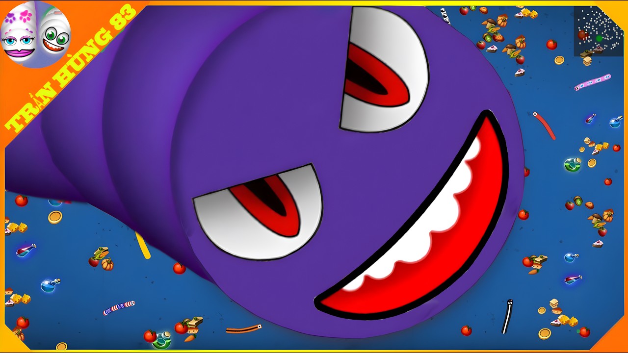 🐍WORMSZONE.IO | GIANT SLITHER SNAKE TOP 01 / Epic Worms Zone Best Gameplay! | Trần Hùng 83