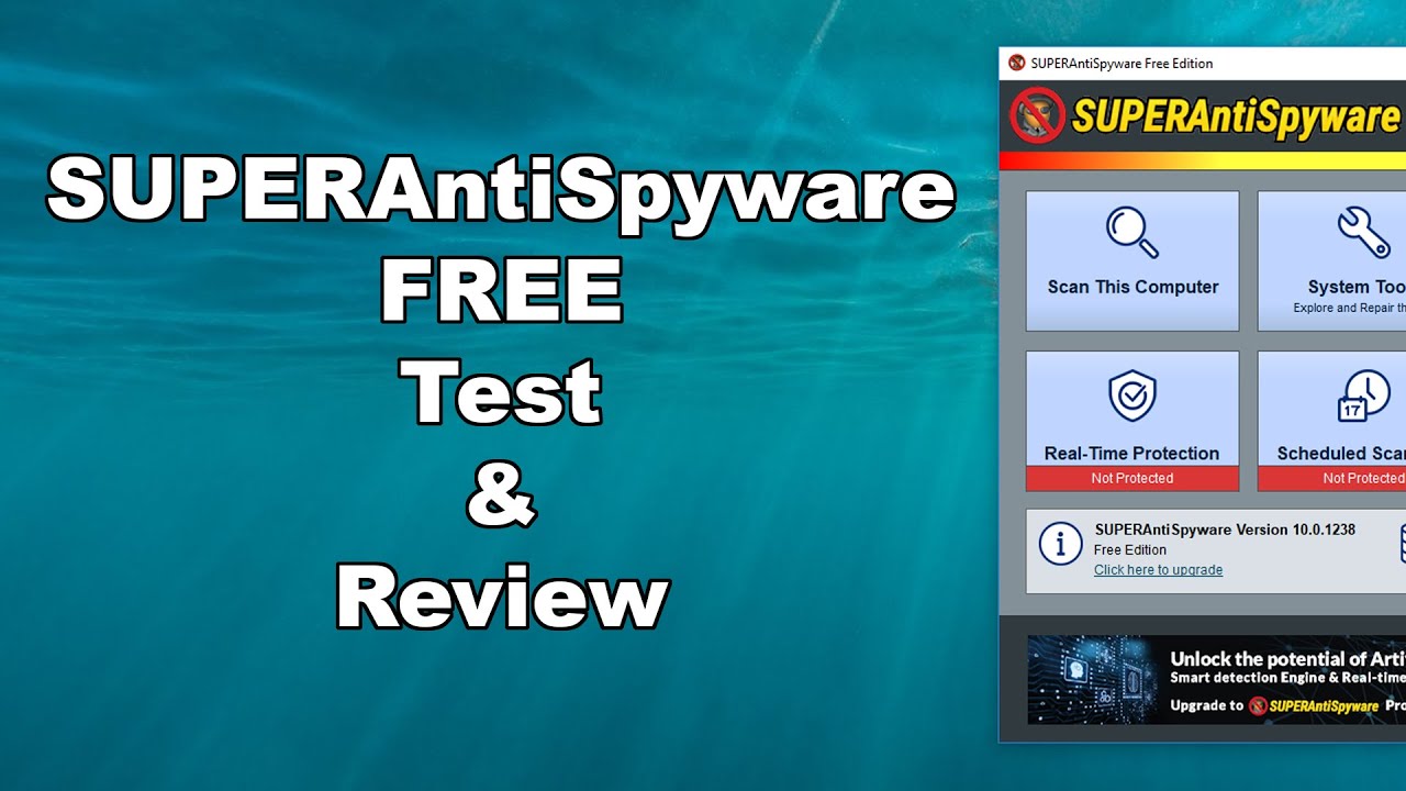 SUPERAntiSpyware Free Test & Review 2021 - Antivirus Security Review - High Level Test