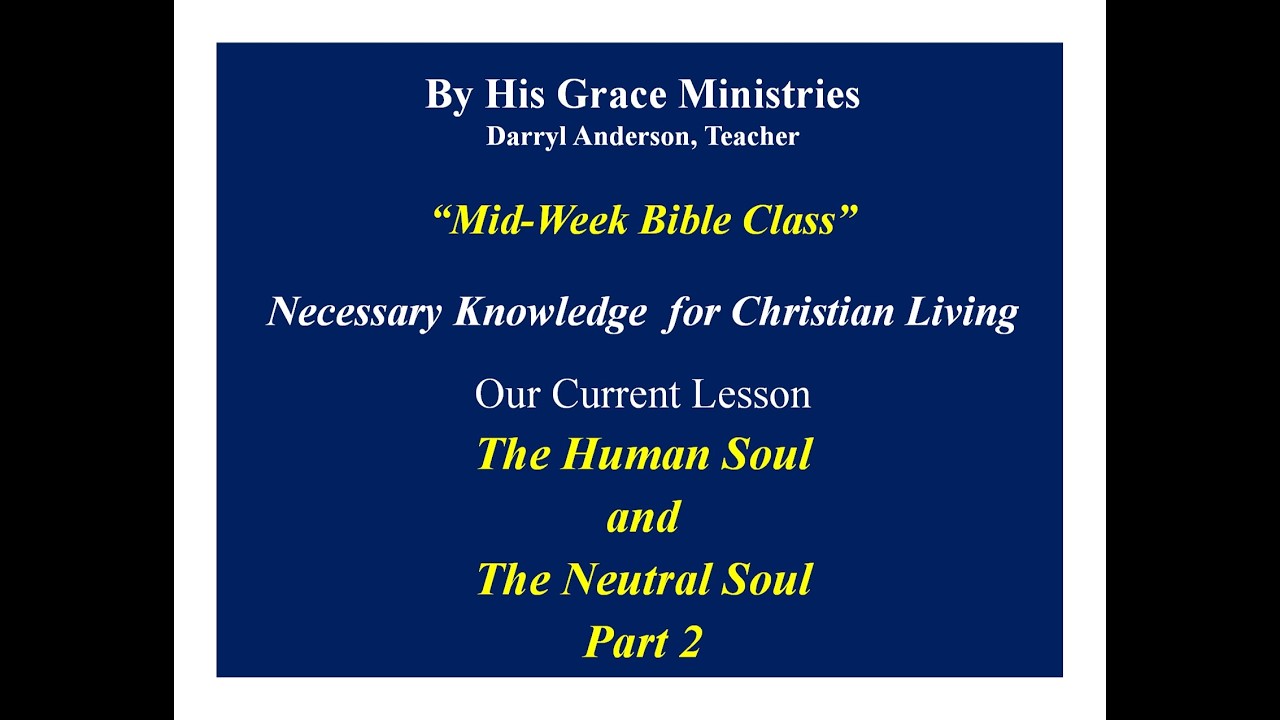 Necessary Knowledge for Christian Living - 02/10/2026