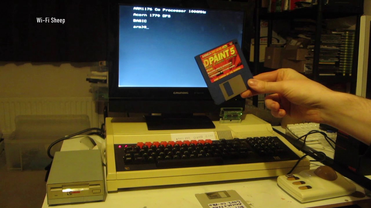 Acorn BBC Master Raspberry Pi Co pro demo