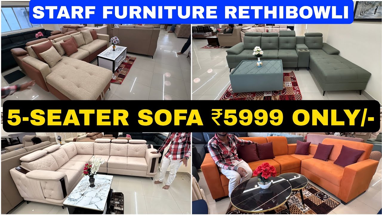 Premium 5 Seater Sofa @ ₹5999 | L-Shape Sofa Cumbed Recliner Sofa Imported Sofa Luxury Sofa and all
