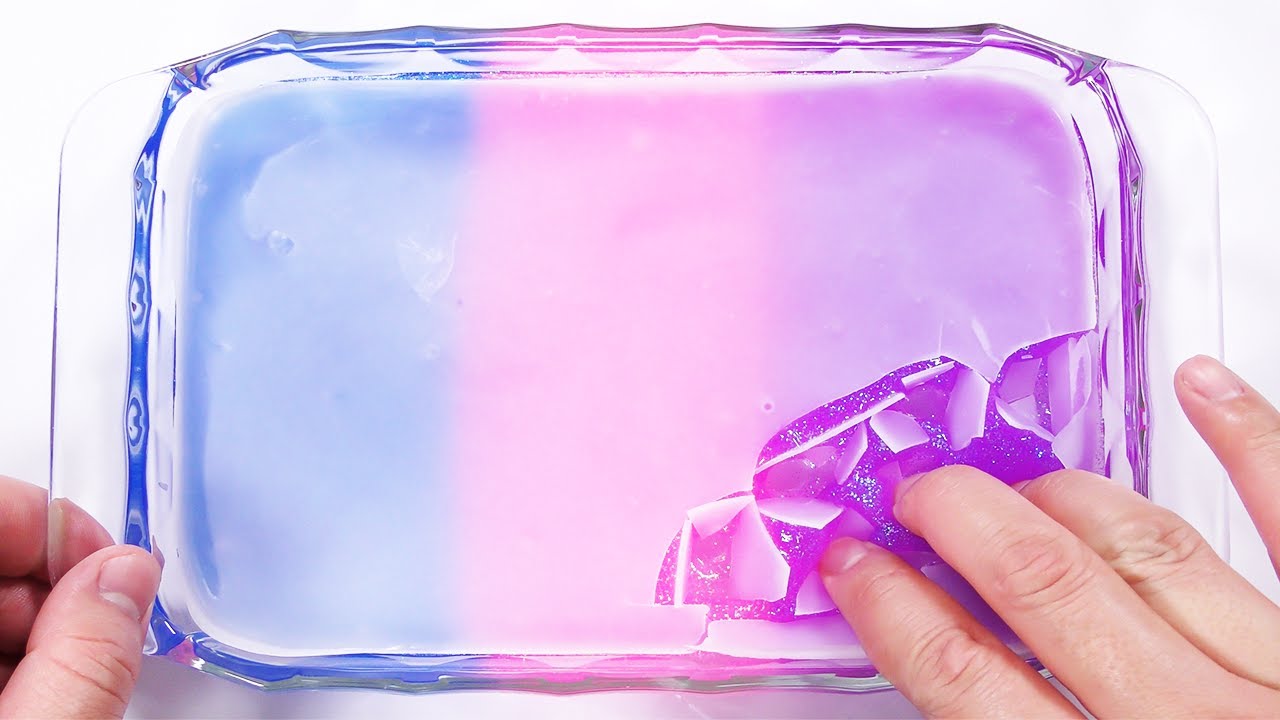 【DIY】究極のパキパキグリッタースライムの作り方【slime ASMR】